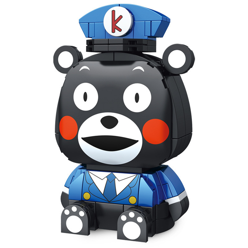Jihu 880001, Bloques de Construcción Educativos para Niños con Licencia Oficial de Kumamon, Juguete de Construcción DIY de Moda, Regalo