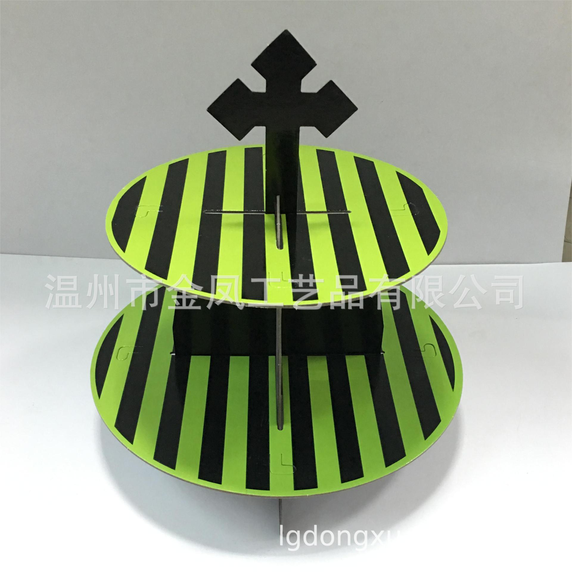 European hot selling Halloween party cake stand paper round cake…