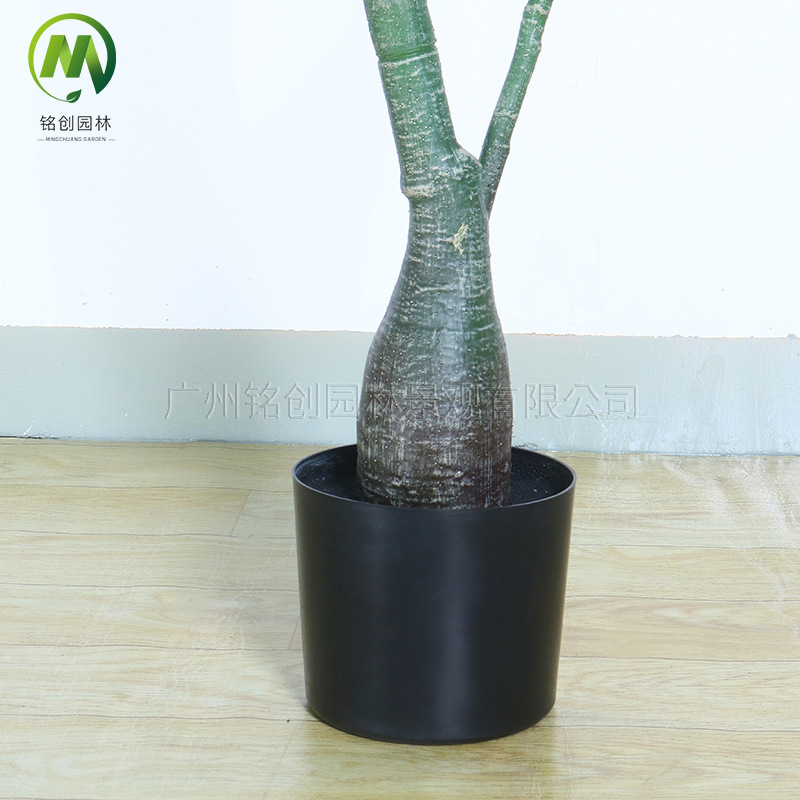 Simulación de árbol de la fortuna Simulación de plantas verdes en macetas con macetas Decoración del hogar Paisajismo Árbol de la fortuna Plantas verdes falsas Bonsai de la suerte