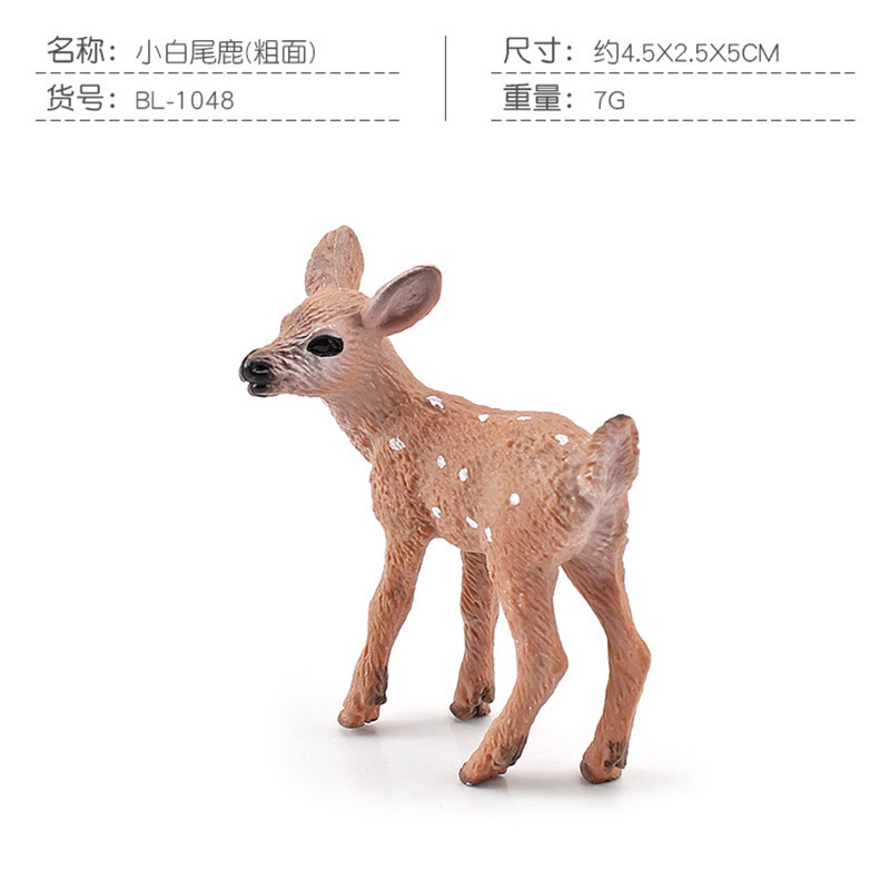Amazon simulación ardilla zorro conejo blanco cola ciervos modelo bosque animal Navidad decoración estática juguete