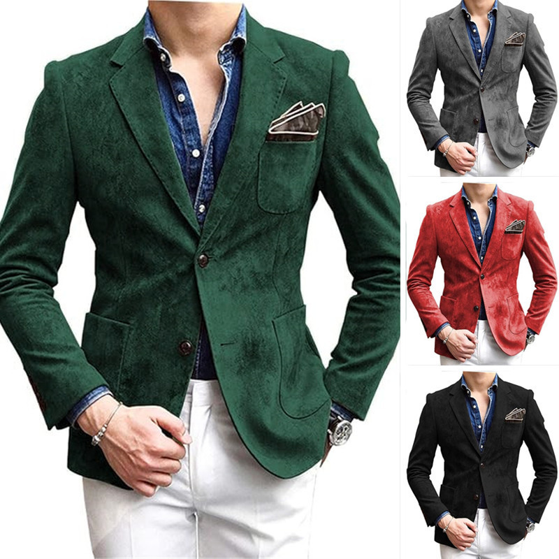 European version of the single 24 new casual men's suit Amazon fashion plus size coat wish independent station Japanese and Korean formal wear