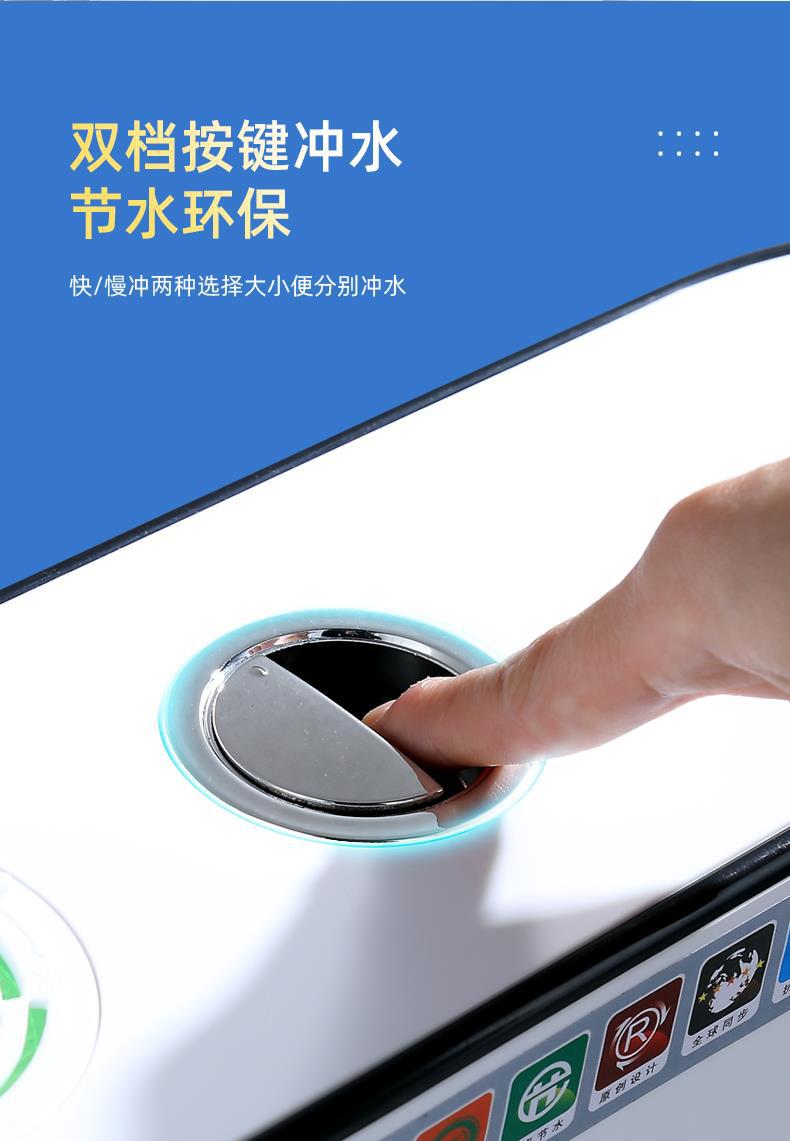 Household bathroom water tank squat toilet, energy-saving toilet water tank, large flushing force, thickened squat toilet, wall-mounted toilet flushing water tank undefined