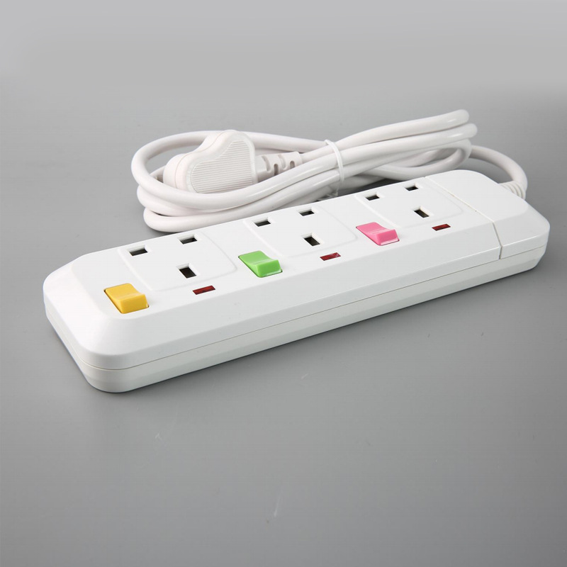 英标外贸排插带延长线插座排插13A英式英规多功能排插1.8米插线板