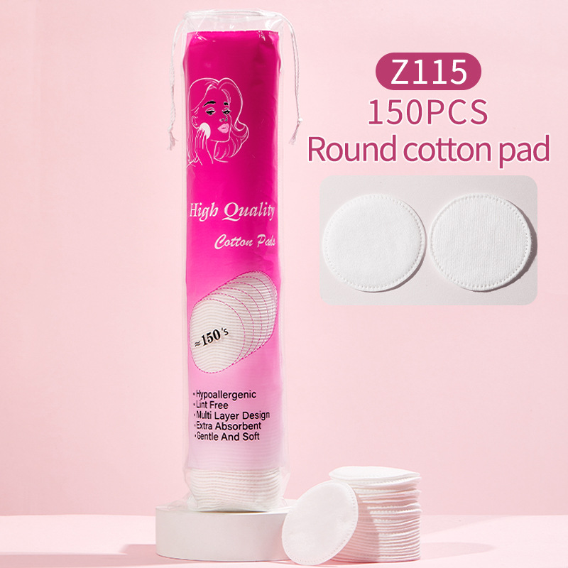 LMLTOP grueso algodón redondo 150 piezas de doble cara prensado punto de prensado húmedo desmaquillaje algodón redondo suministro internacional exclusivo