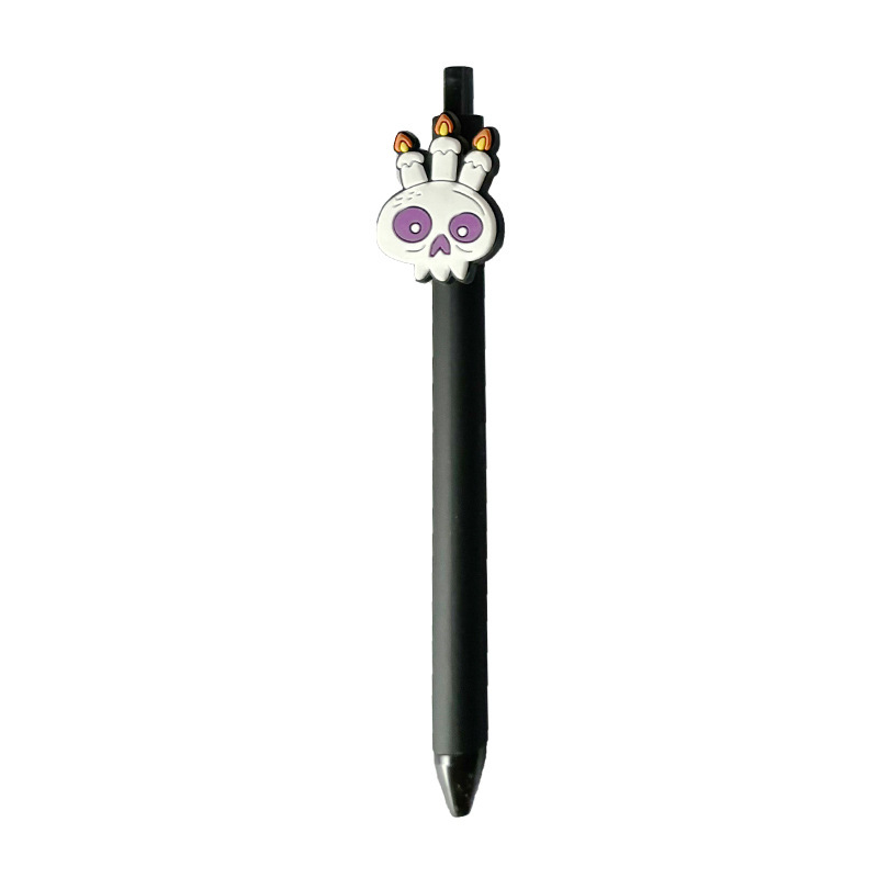 クロスボーダー新しいハロウィンボールペン PVC ソフト接着剤パッチボールペン学生ライティングギフトペン広告ペン|undefined