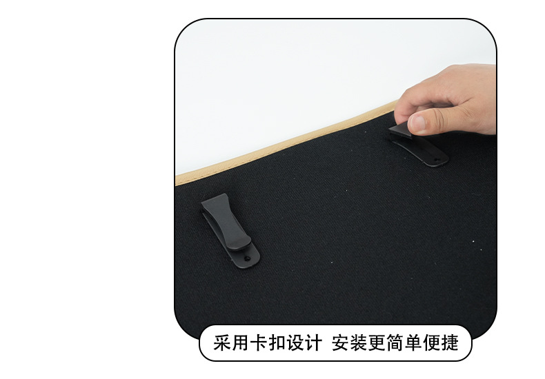 Kapibala Car Seat Back Anti-Kick Pad, Wear-Resistant and Dirt-Resistant Car Seat Protection Pad, Cartoon Leather Anti-Kick Pad