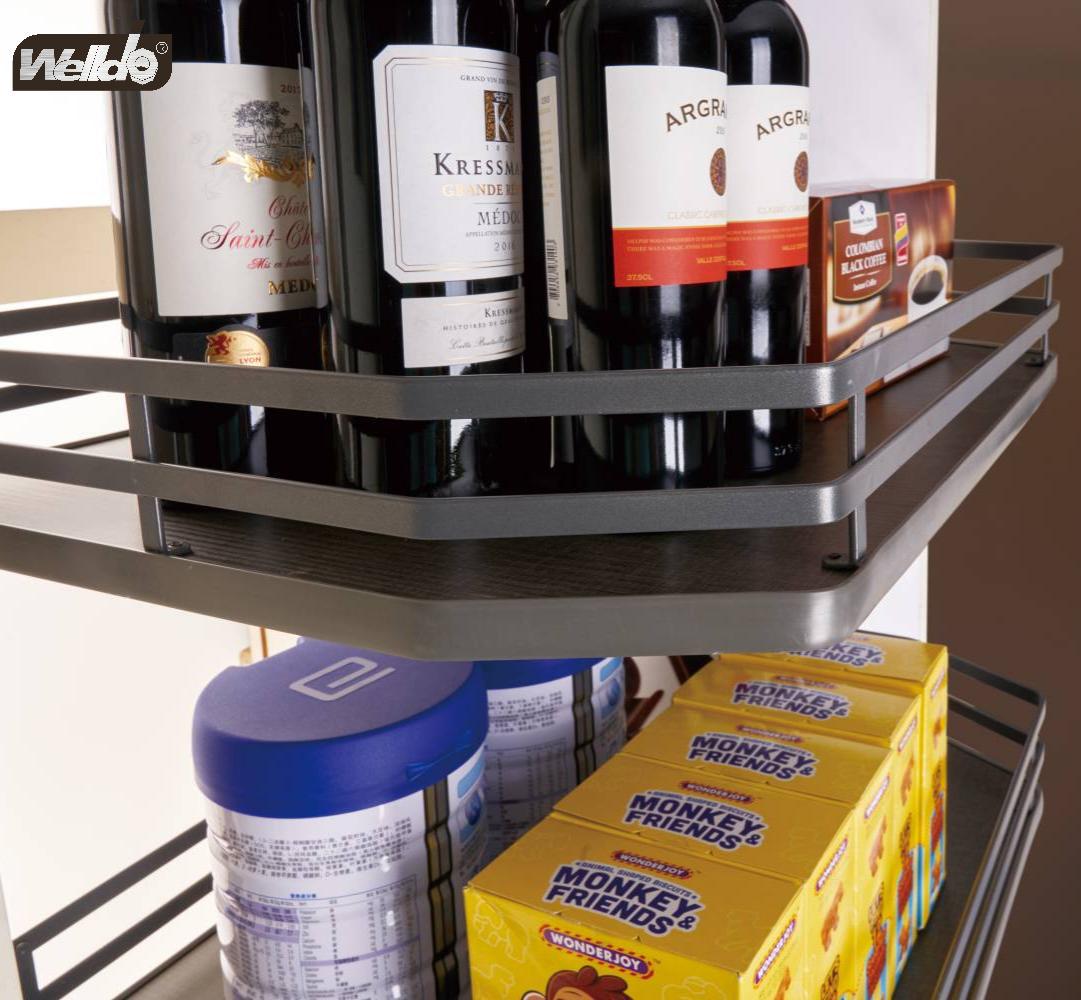 Welldo纬东 厨房高柜六层大怪物拉篮橱柜六层高深拉篮收纳拉篮