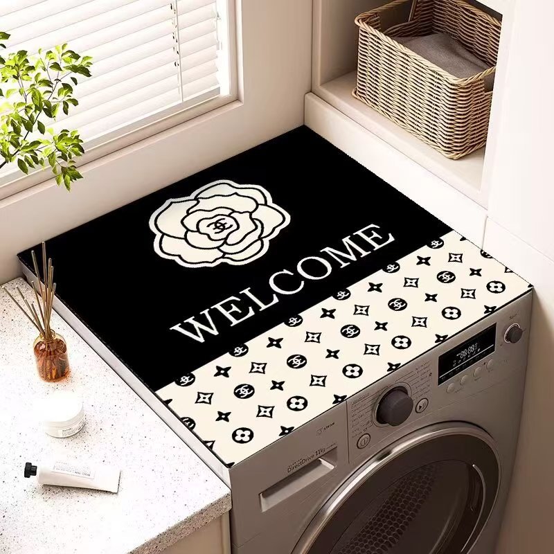 花卉硅藻泥洗衣机吸水速干家用防滑轻奢高级