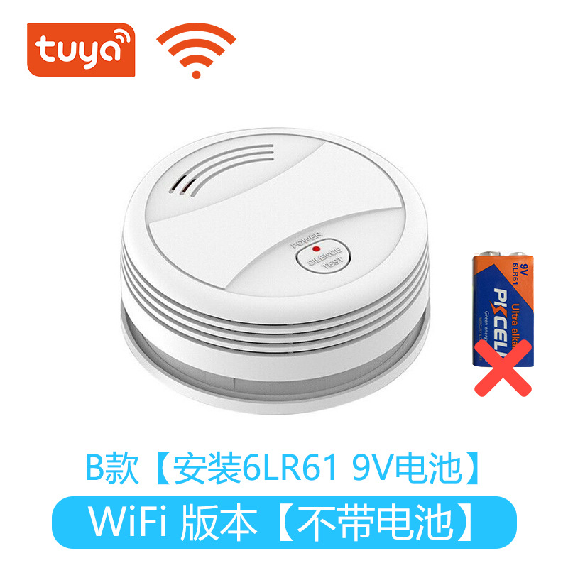 Graffiti inteligente WIFI alarma de humo hogar fuego sensor de humo Sensor de fuego teléfono móvil Remoto Recibir notificación