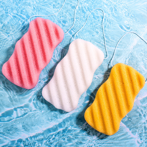 Konjac puff sponge baby bath sponge children's face wash sponge bath artifact baby bath cotton household exfoliation