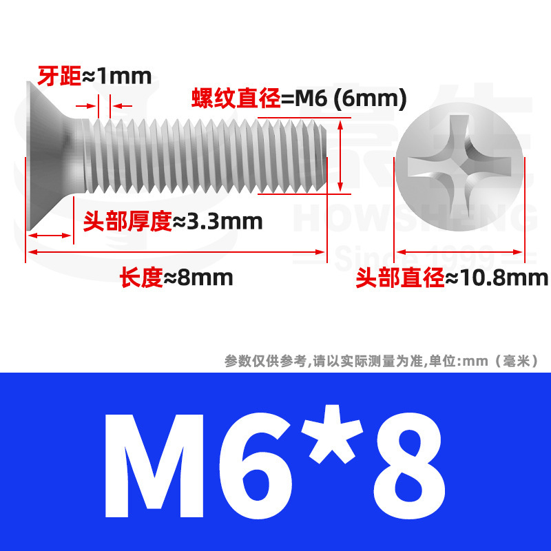 304ステンレスネジのネジの十字溝の平頭のネジのKMの機械の糸の小さいネジのm 2m 3m 4m 5m 6|undefined