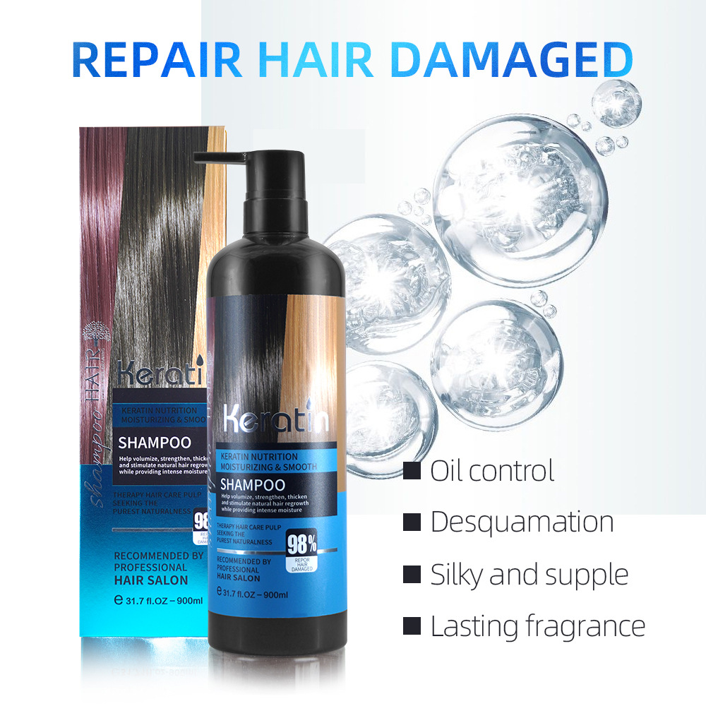 Comercio exterior Arganoil Cuidado Keratin Juego de cuidado de queratina Champú marroquí Acondicionador Mascarilla para el cabello