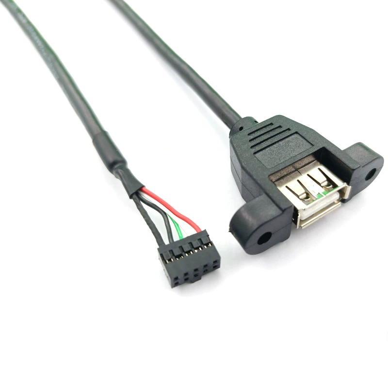 Производственный настраиваемый оптовый USB A соединительный кабель с ушками для поворота DuPont 2.0 с выпуклой точкой передачи данных