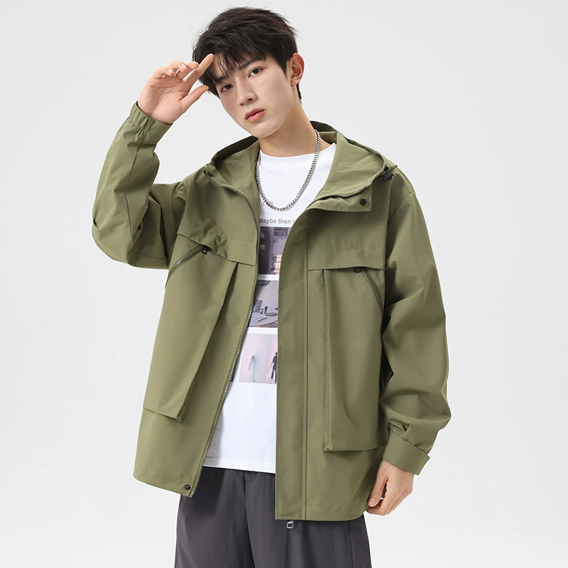 2024 Осень и зима Новый Rs Hong Kong Wind с капюшоном куртка мужской свободный тренд