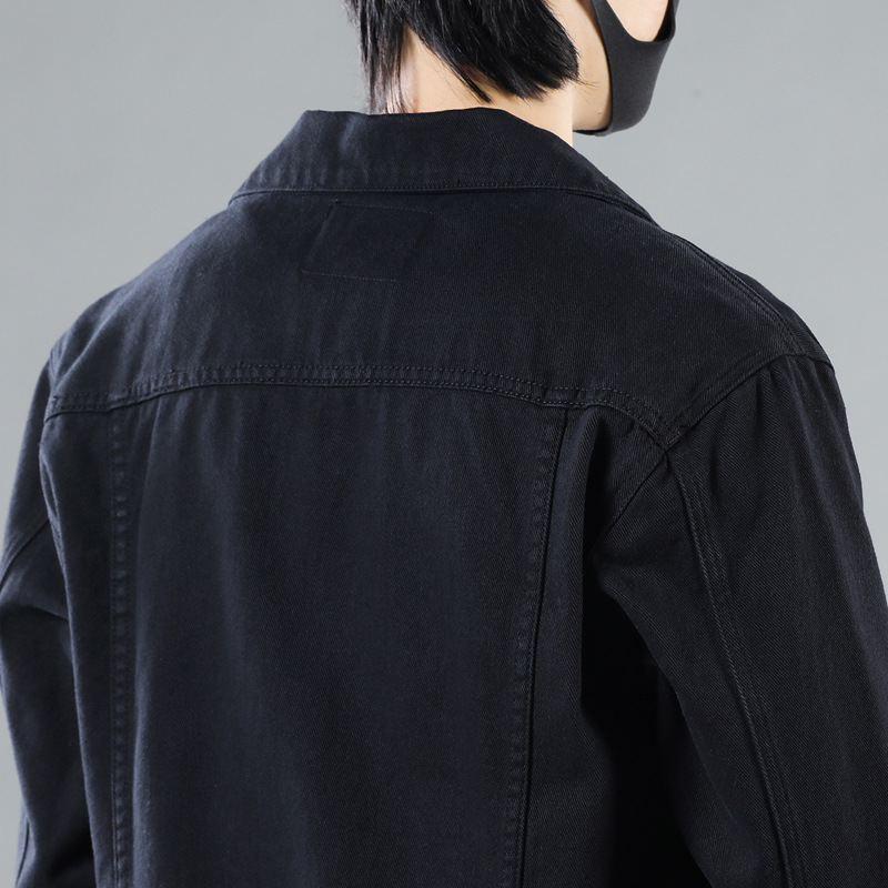 Guapo chaqueta de ropa de trabajo para hombres del todo fósforo slim fit Plus tamaño casual solapa chaqueta de mezclilla chaqueta juvenil ropa exterior para hombres