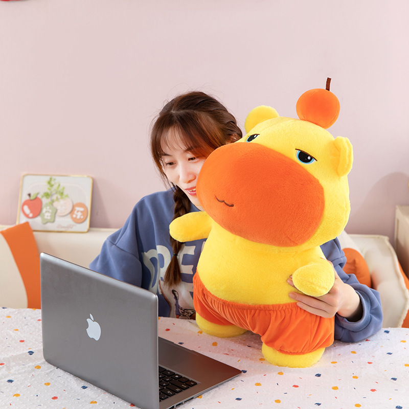 外国貿易クロスボーダーリトルカピバラルル新しいかわいい表現カピバラ人形バックパック誕生日ギフト卸売|undefined