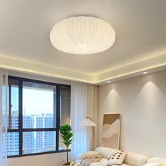 Full Spectrum Pumpkin Ceiling Lamp Modern Minimalist Cream Style LED Internet Famous Cloud Room Lamp Zhongshan Lighting