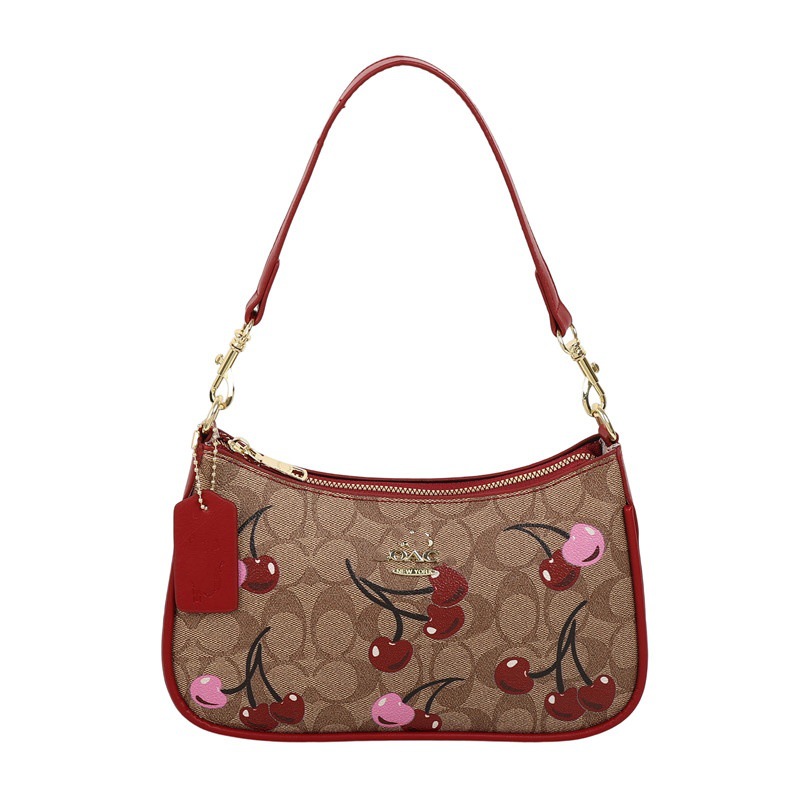 25 Koujia Ole nuevo bolso para axilas Coah, hombro, limón, naranja, corte, bolso de medio mes con estampado de frutas