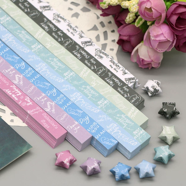 Printed English letters (540 sheets/pack)