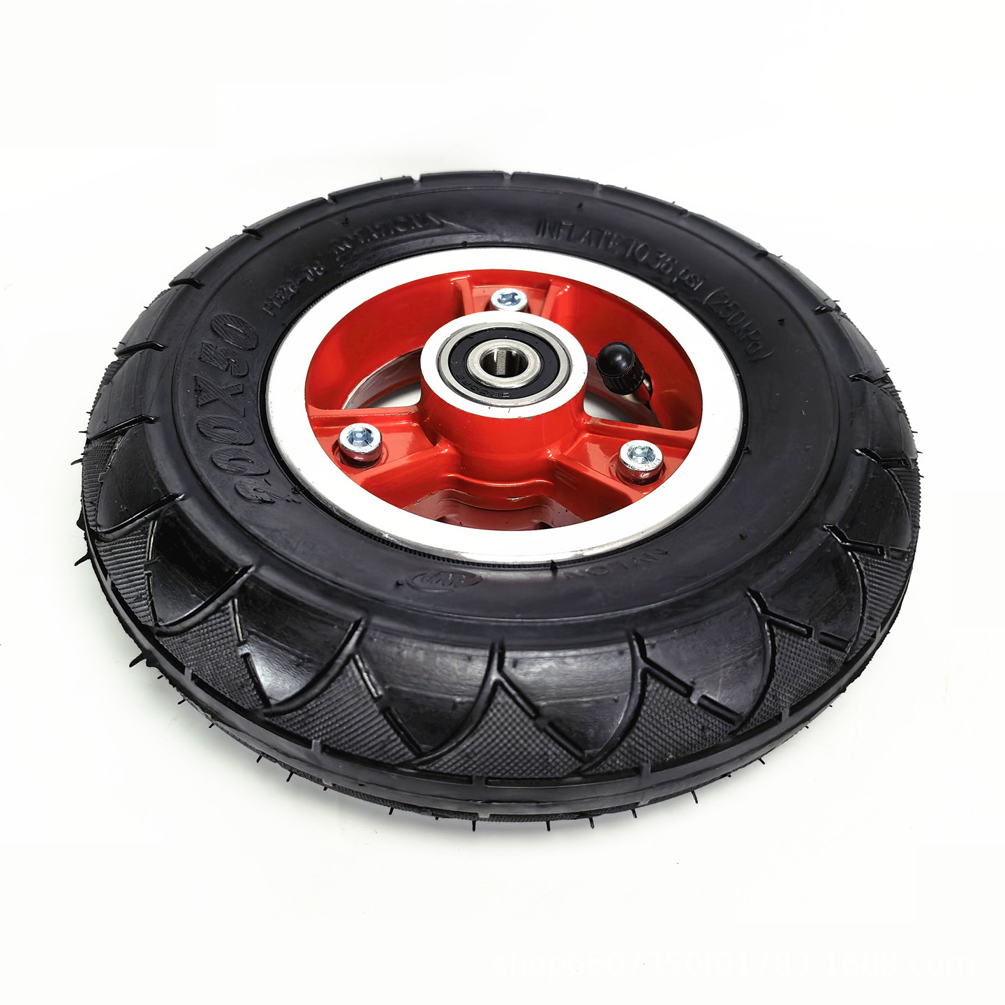 8inch Haogebeizhenhubang electric wheelchair front small wheel assembly 200x50 inflatable inner and outer tire complete wheel