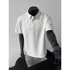 空気層分解構造はヘンリー襟半袖男性tシャツ夏のアメリカ式潮牌cleanfit重ポンドpoloシャツをつなぎます。