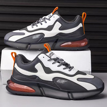 男女同款老爹鞋软底轻弹运动休闲鞋皮面时尚潮流跑步鞋情侣鞋