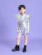 Boys' New Technology Style Theme Shooting Clothing Trendy Children's Personality Model Card Catwalk Performance Clothing Yuan Universe Photography Clothing