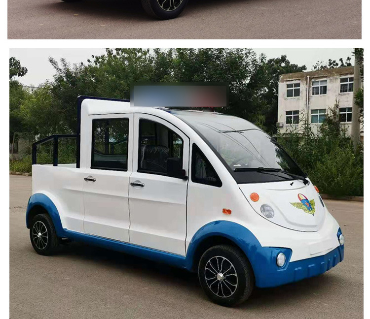 Export security patrol vehicle, 5-8 seat electric four-wheel patrol car, fully enclosed security patrol vehicle for schools and factories