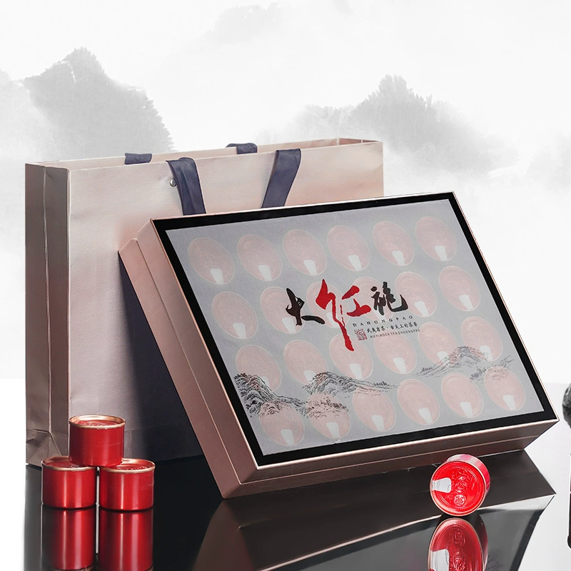 Маленький пузырь консервированный чай Dahongpao Подарочная коробка Wuyi Рок Чай Dahongpao чай Улун Подарочная коробка оптом