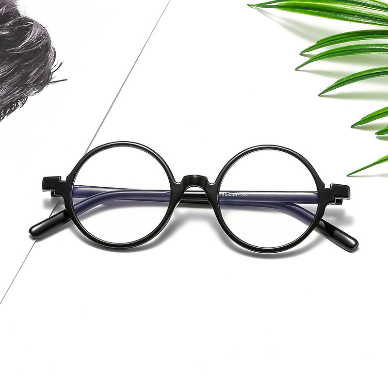 Retro Round frame anti-blue light men's and women's plain glasses no degree glasses frame concave shape photography indoor 3363 Retro Round frame anti-blue light men's and women's plain glasses no degree glasses frame concave shape photography indoor 3363