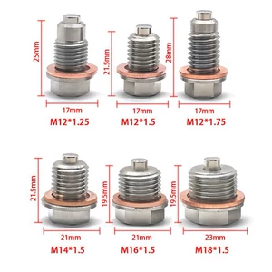 M14*1.5 Maqnit Yağ Drenaj Vint Honda, Ford, Hyundai/Mazda Avtomobilləri üçün