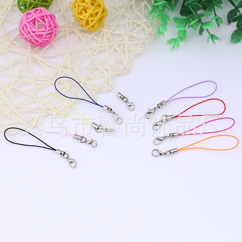 Ремешок для телефона с карабином из сплава, длина 12 мм, ремешок для телефона с карабином, цветной ремешок для телефона, цепочка для подвешивания телефона.
