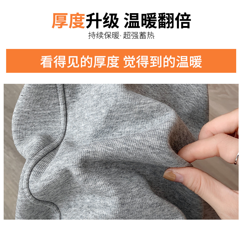 Fleece and thickened sportswear pants for women, new autumn and winter style, loose and versatile, tight-fitting, small label, casual and warm sweatpants pic 11