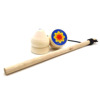Spinning top from natural wood for gym, wooden toy, wholesale