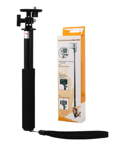 Cámara telescópica de mano selfie stick 19 pulgadas multi-color almacenamiento retráctil selfie stick Cámara deportiva selfie stick