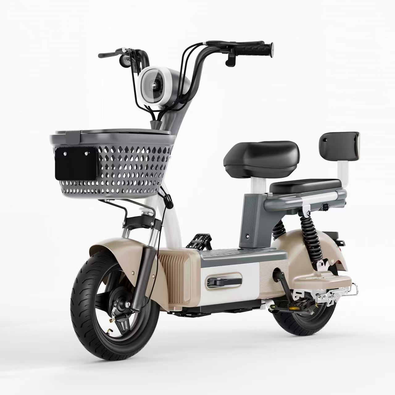 Exportación de nueva bicicleta eléctrica estándar nacional 48V dos ruedas multifuncional coche de batería doble adulto fábrica de tranvía al por mayor