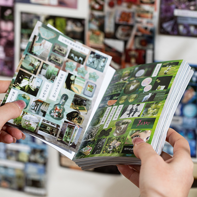 Language idle cutting film sticker book flow thread micro dream series Japanese ancient early wind material hand account diy mobile phone back card collage