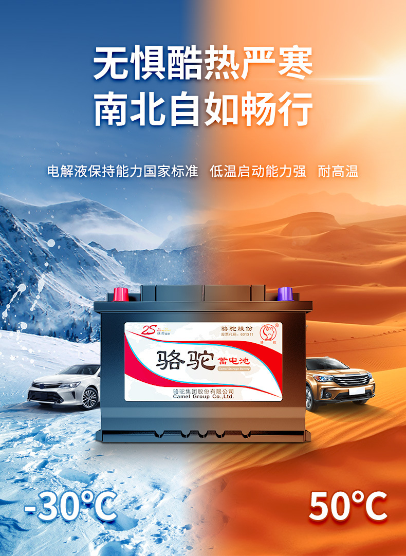 Camel Brand Electric Forklift Battery, Maintenance-Free 80Ah 120Ah Battery for Passenger Vehicles, Trucks, Excavators, and Generators