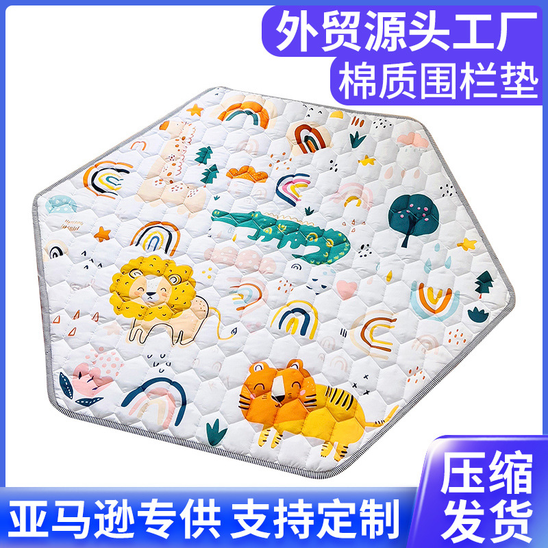 Amazon valla estera del juego del bebé lavable espesado bebé gateando Mat niños plegable gateando Mat alfombra del piso