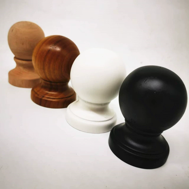 Производитель, изготовленная на заказ лестничная колонна, головка колонны из цельного дерева, римская колонна, деревянный шар, декоративная головка колонны, головка колонны для детской кроватки