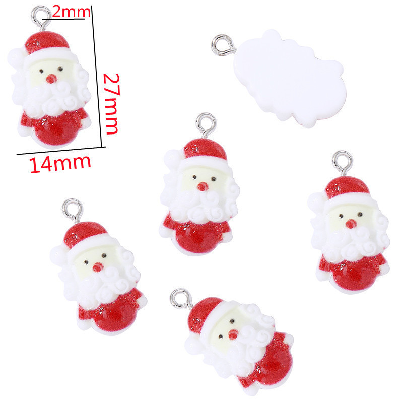 新しい樹脂クリスマスシリーズサンタクロースクリスマスツリー diy ジュエリーアクセサリー新年アクセサリー W230|undefined