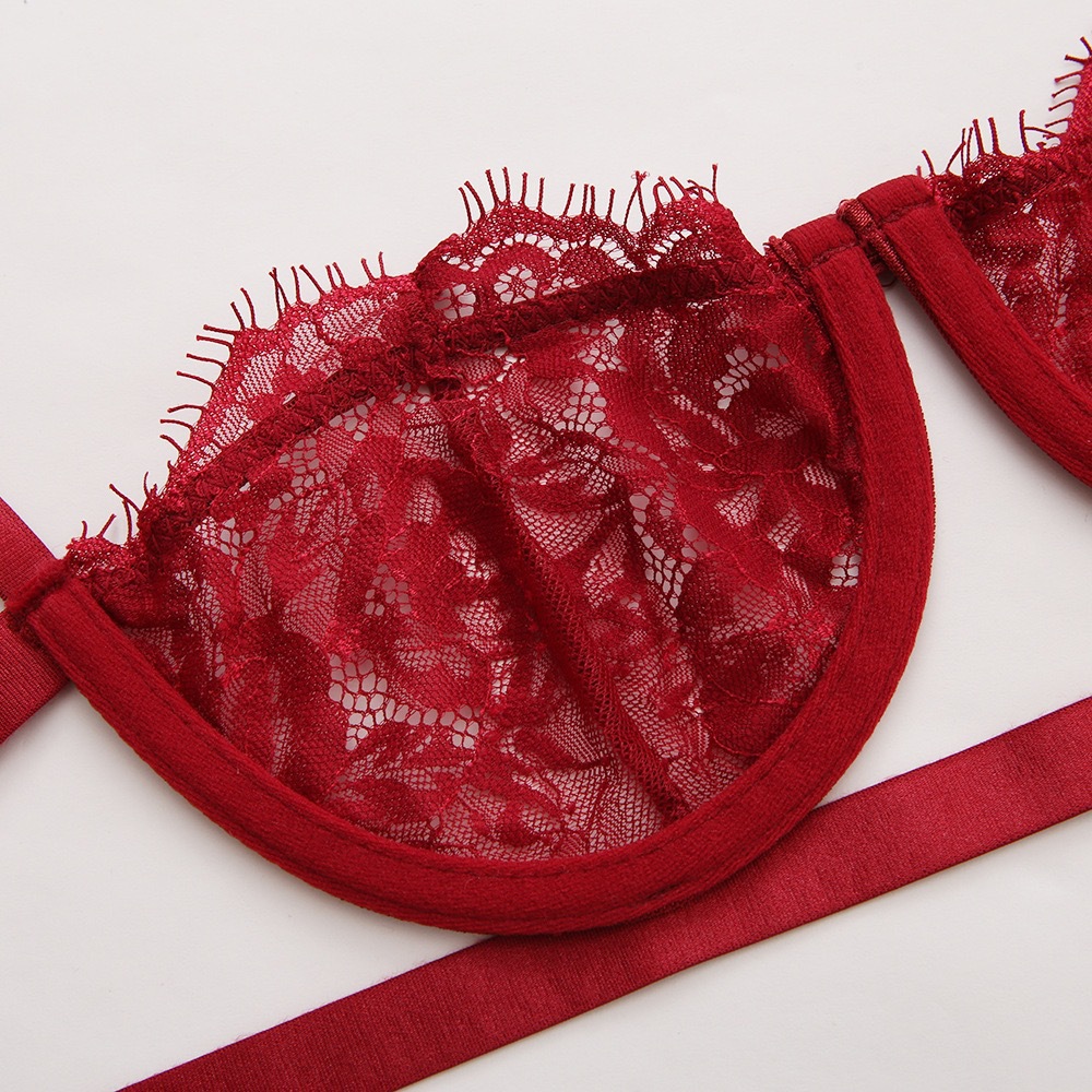 Separate-piece three-point style sexy lingerie set