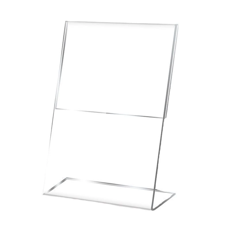 Карточка с углом L-образная, табличка с ценой, дисплей товара, QR-код цены, органическое стекло