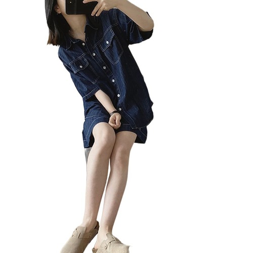 Outerwear thin denim for women to look slimmer summer loose trendy overalls set of two stylish casual