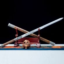 龙泉市刀剑高锰钢素装一体唐剑影视防身清剑一体剑宝剑收藏未开刃