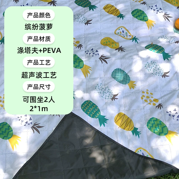 Basic model (colorful pineapple on the front + PEVA on the back) 2*1