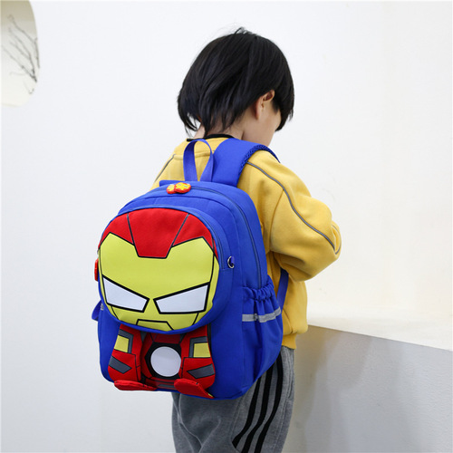 Wholesale kindergarten schoolbags for boys, children backpacks for reducing burden and protecting the spine, suitable for 4-8 years old, lightweight boys' double shoulder bags for first grade