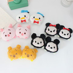 可愛卡通米奇米妮情侶毛絨公仔胸針包包徽章唐老鴨維尼熊襪子配飾