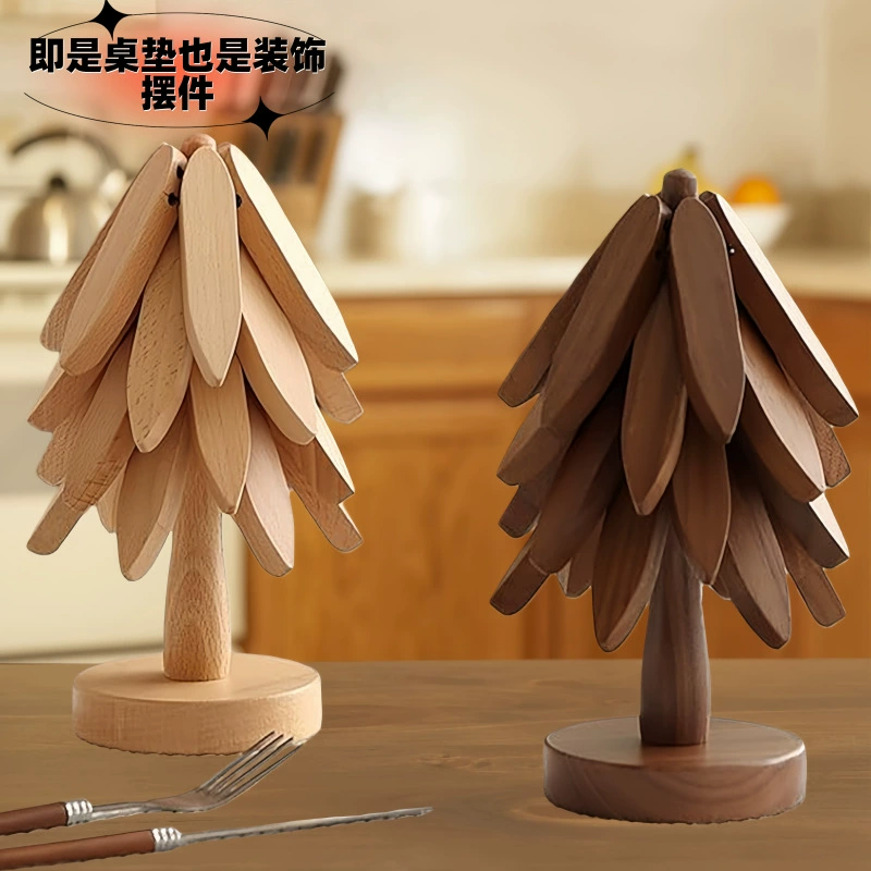 Бамбуковая креативная деревяня слива цвет One Tree теплоизоляционная подкладка столовая подкладка высокая термостойкость домашняя подставка для кастрюли оптовая продажа