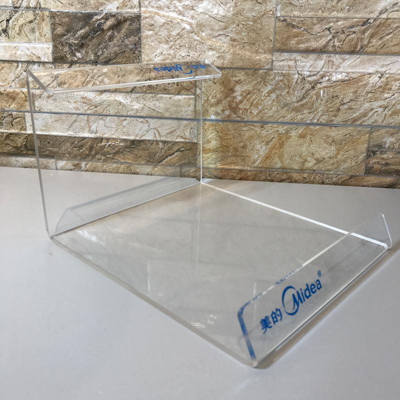 亚克力电磁炉扫地机展示支架立式托架货架炒锅玻璃透明展示柜